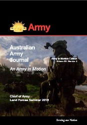 Australian Army Journal №3 2018 (Army in Motion Edition)